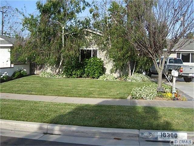 Attractively landscaped front yard