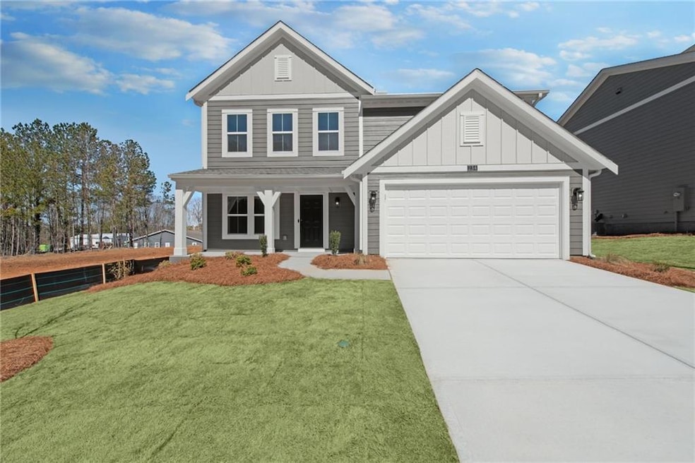 View of front of home featuring board and batten s