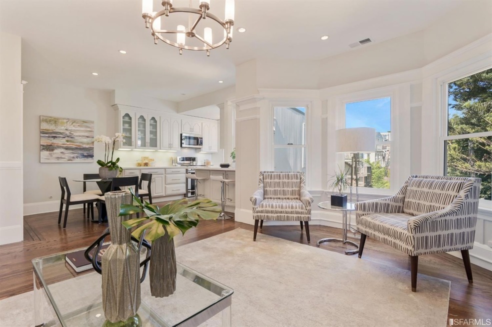 The large and open living/dining area with plenty 