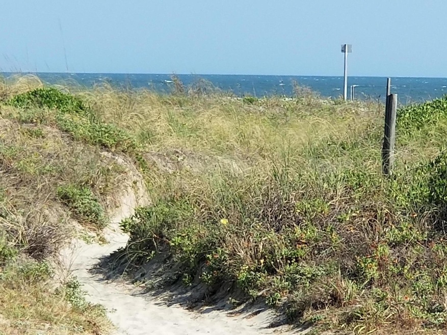 Beach pathway across street