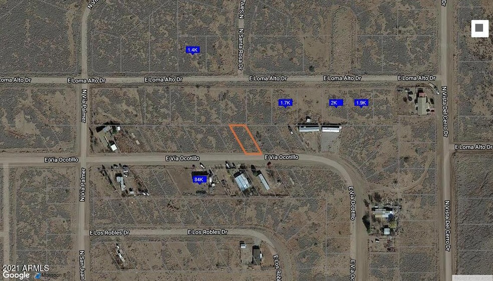 Via Ocotillo map