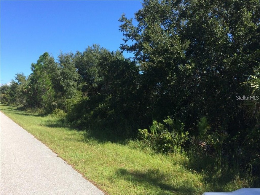 Partially wooded lot