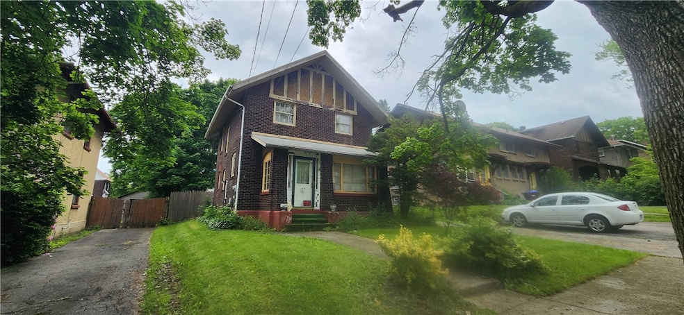 2  story brick with detached garage