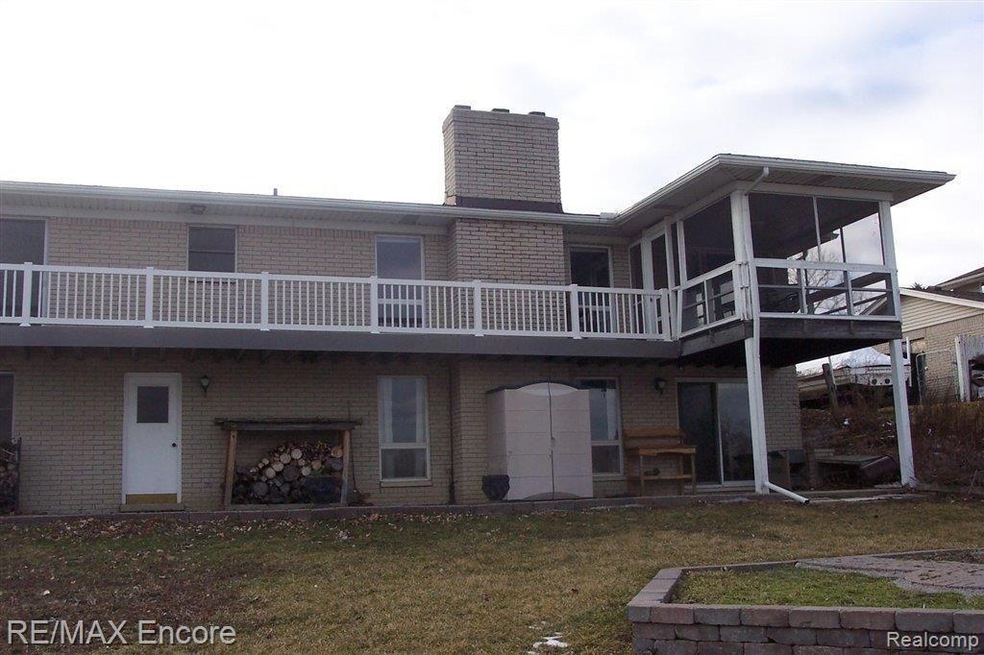 Lake side view of house