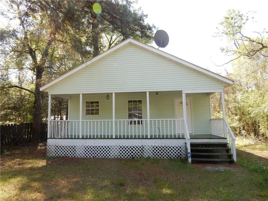 FRONT VIEW, LARGE COVERED FRONT PORCH 27'6