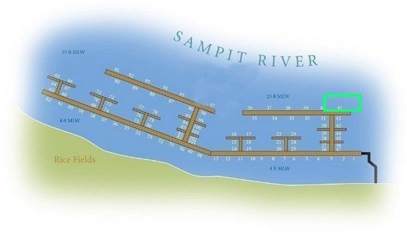 Slip 41 Friendfield Marina unit 45' boat slip 270 Cr, Georgetown, SC 29440 - photo 1