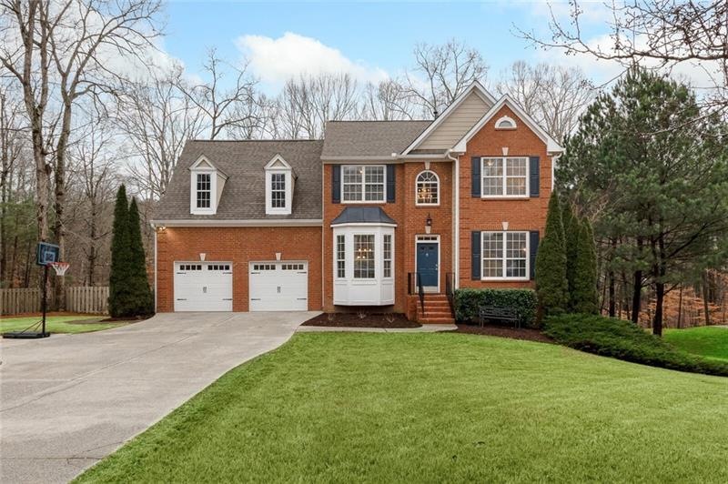 Gorgeous curb appeal and long, flat driveway for p
