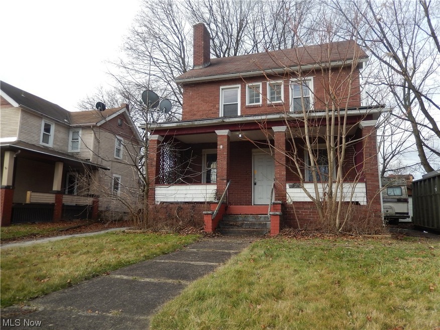 View of front of property with covered porch