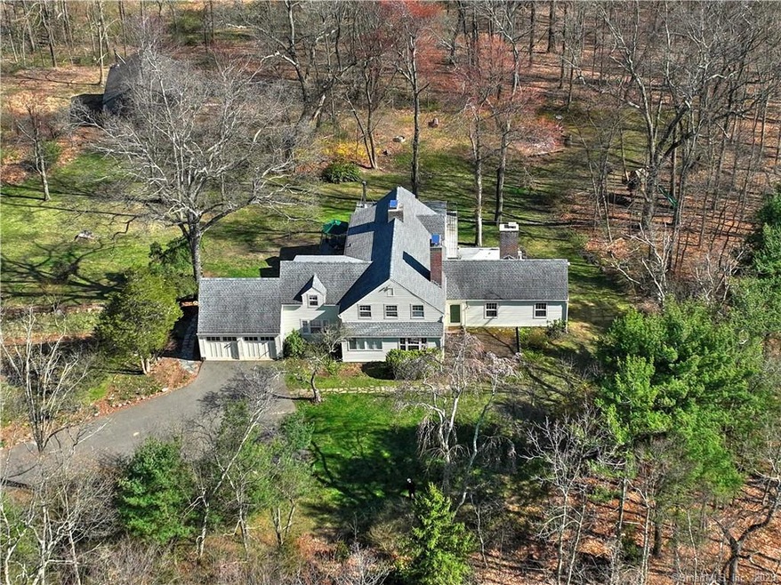Aerial view of house