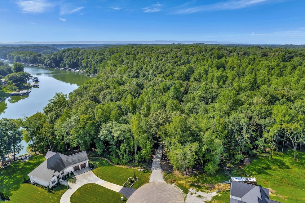 Aerial View of the 25.75 Acreage (Tax Card) adjoining TVA boundary of Tim's Ford Lake