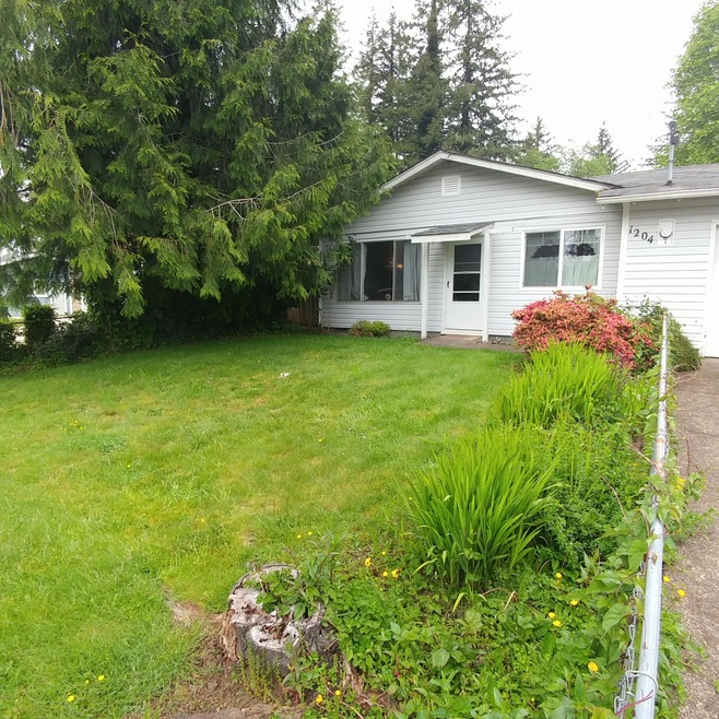 Large front yard