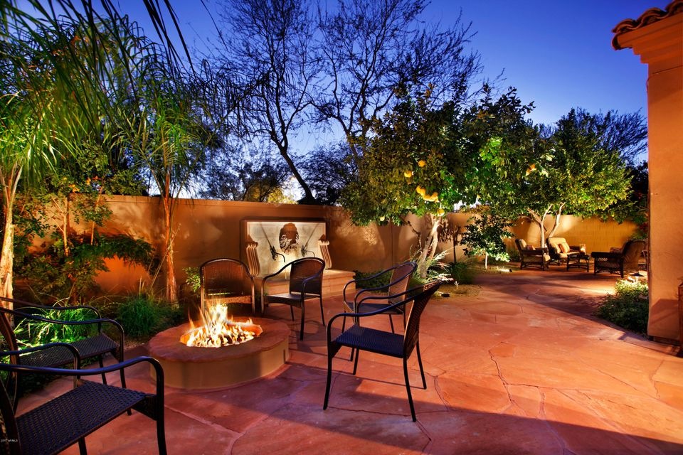 REAR PATIO AT NIGHT