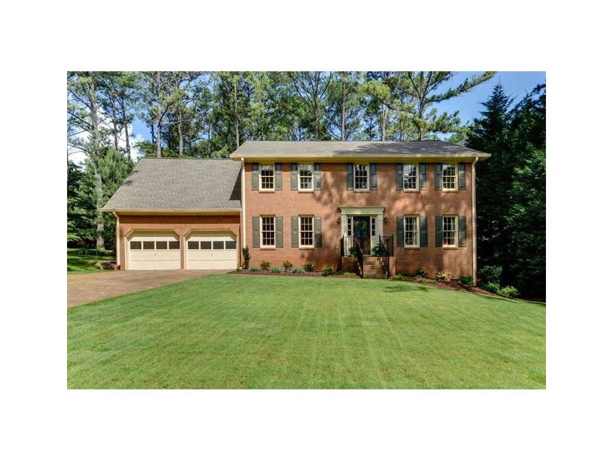 Exterior Front. Two story brick traditional with l