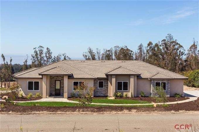 Attractive curbside appeal.  This homes sits on a 