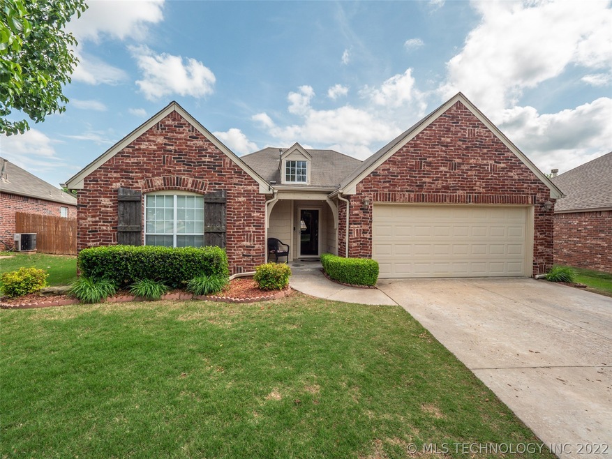 Charming curb appeal with sidewalk, beautiful land