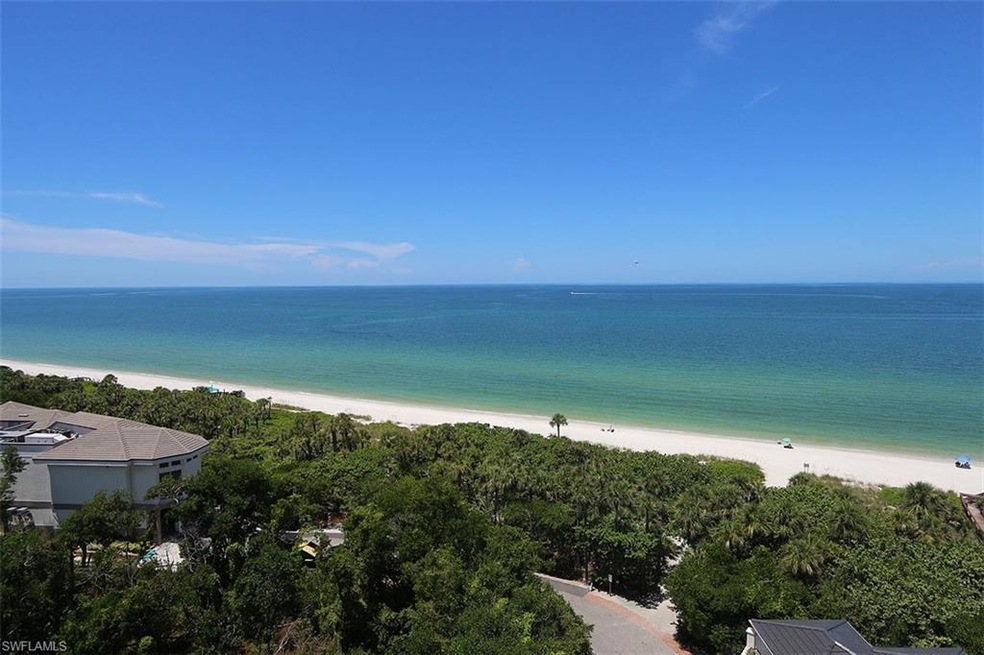Water view with a beach view