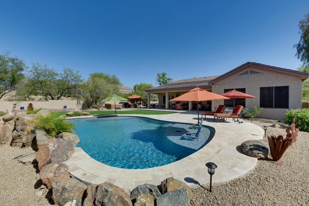 Sagebrush pool looking at house