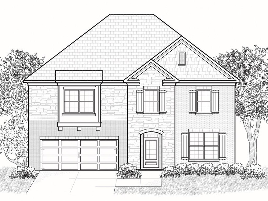 Black & White Rendering of Plan & Elevation.