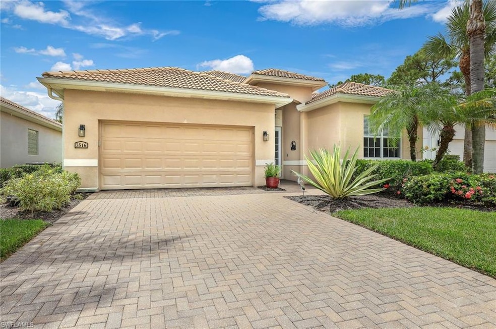 Mediterranean / spanish-style house with 2-car gar