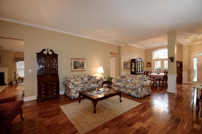 Living and Dining Rooms Share French Doors to Patio!