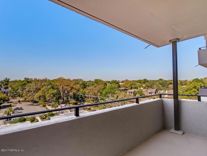 Closer view of balcony expansive view
