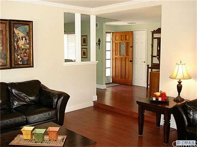 Gleaming wood laminate floors