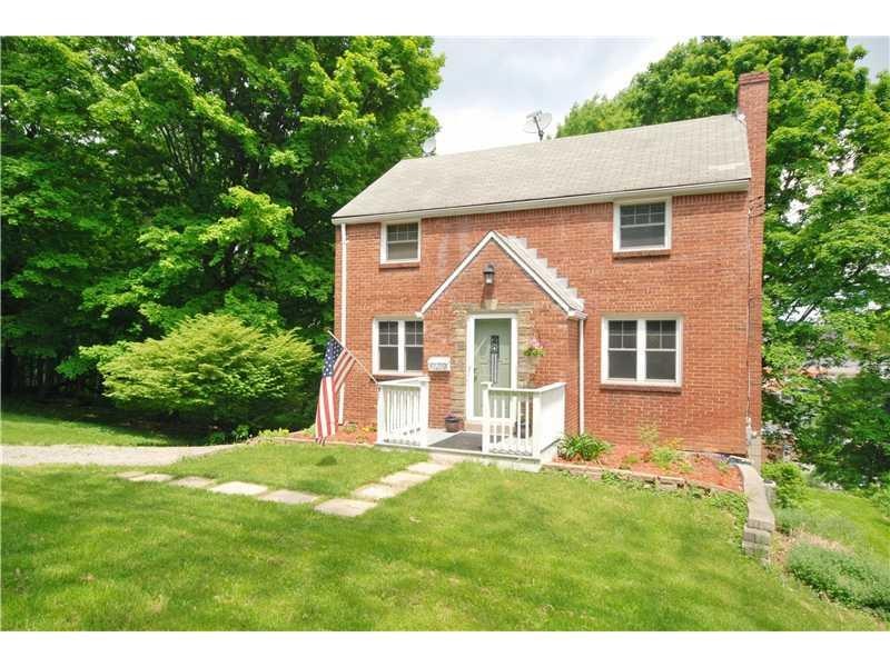 Exterior Front. All brick home~ Private lane yet close to everything!