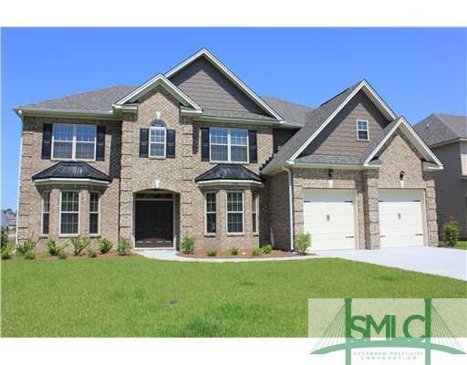 Exterior Front. 4000-1 Plan with 5 bedrooms, 4 bat