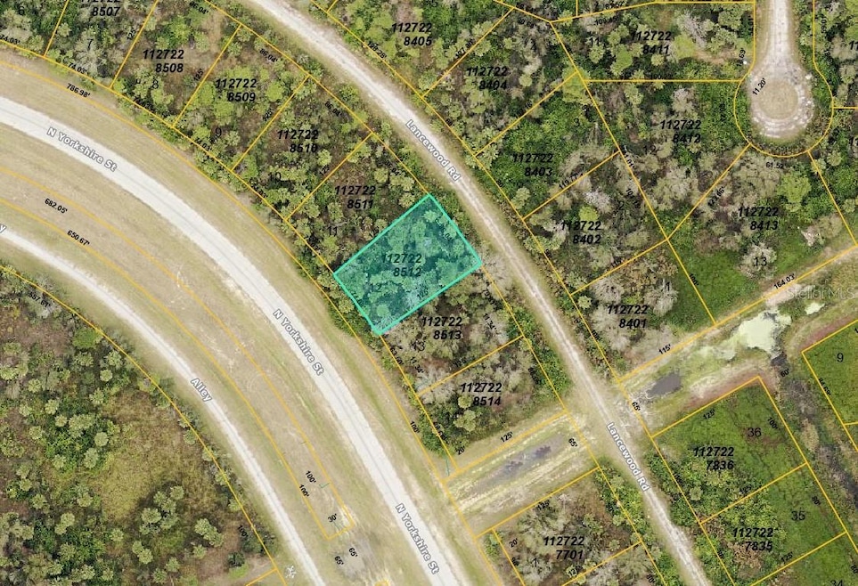 County map of lot