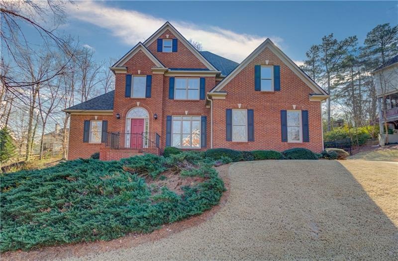 Two-story traditional home sits on .33 acres in sw