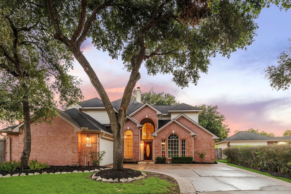 Welcome to 4003 Perry Knoll Ct! This stunning traditional home is beautifully framed by mature trees, offering a picturesque view and ample curb appeal. The charming brick exterior and well-maintained landscaping provide a warm and inviting entrance. This home is perfectly situated on an oversized cul-de-sac lot, ensuring privacy and tranquility with no back neighbors on a green belt.