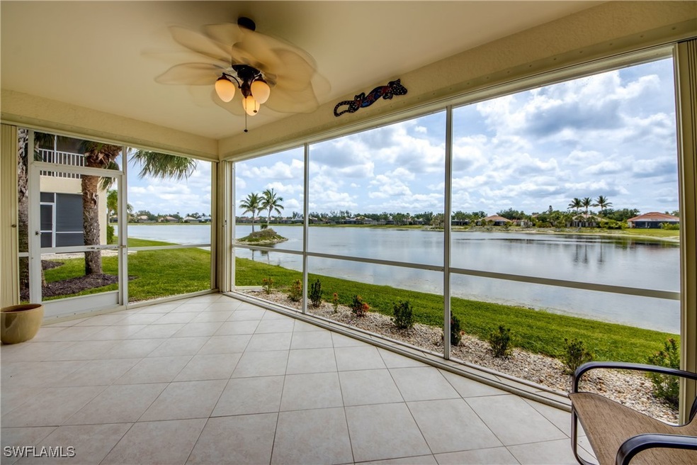 Lanai with long lake views