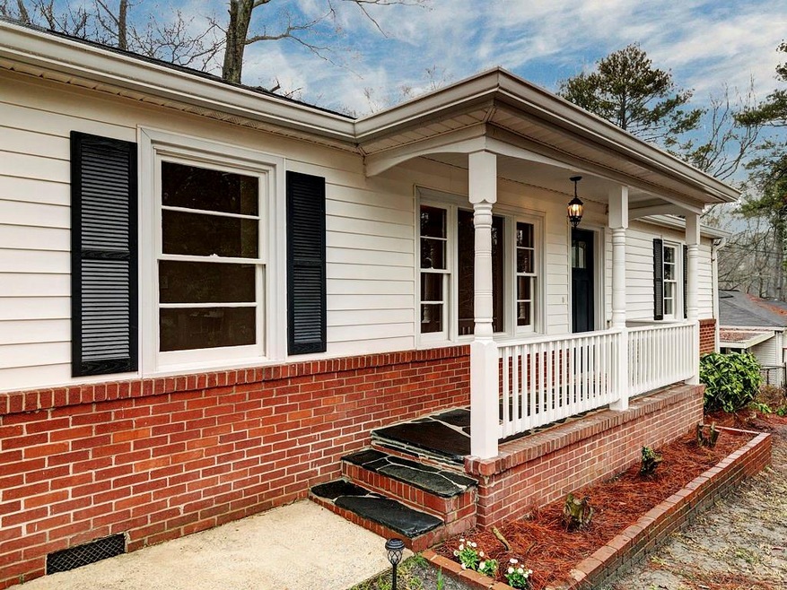 Front Entry, Covered Front Porch