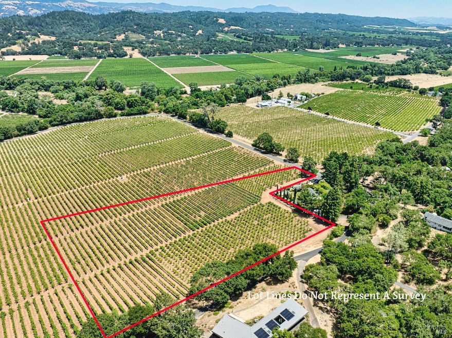Lot 4 is outlined in Red (approximate outline drawn by photographer)  This lot is 3.83+/- acres in size. New APN has been requested from Sonoma County Assessor 's Office.