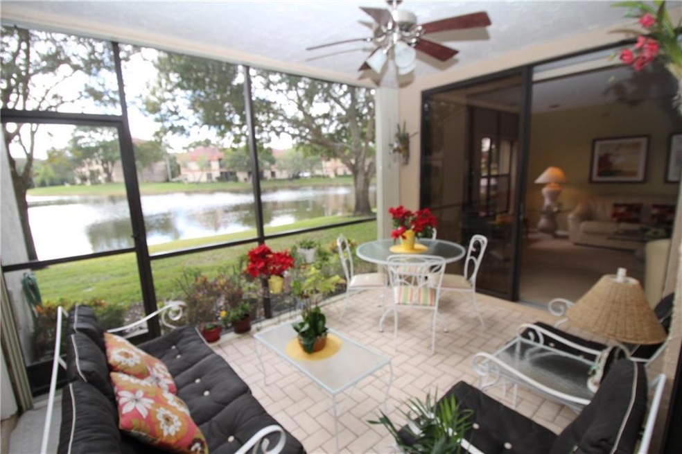 Fantastic water views from your screened-in patio