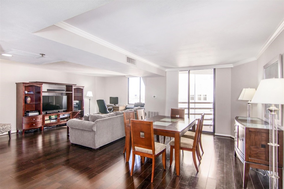 Open, light and bright.   Living and dining rooms