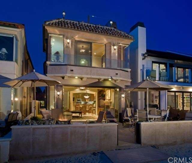 Oceanfront Face of Home and Beachside Patio at Twi