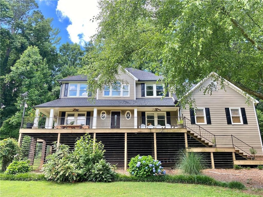Fully furnished home sits on 5 acres central to Alpharetta & Roswell