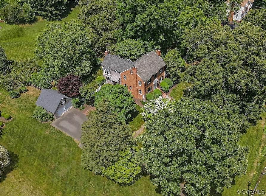Bird's eye view of 1 acre lot