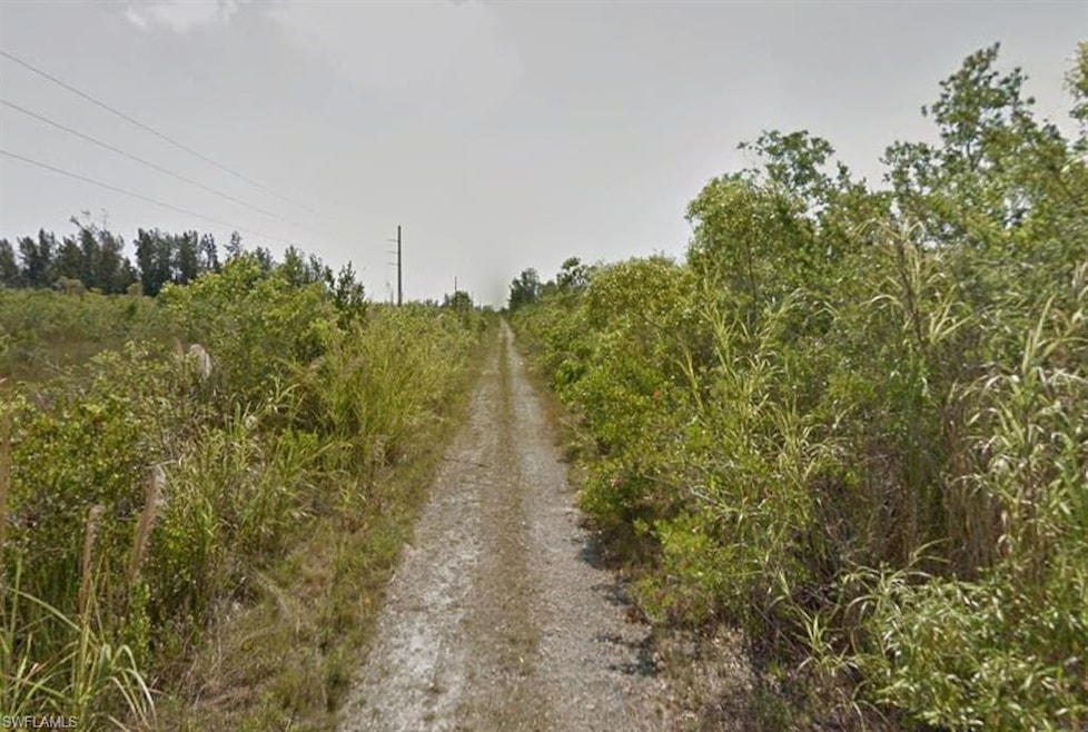 View of dirt / gravel road with a rural view