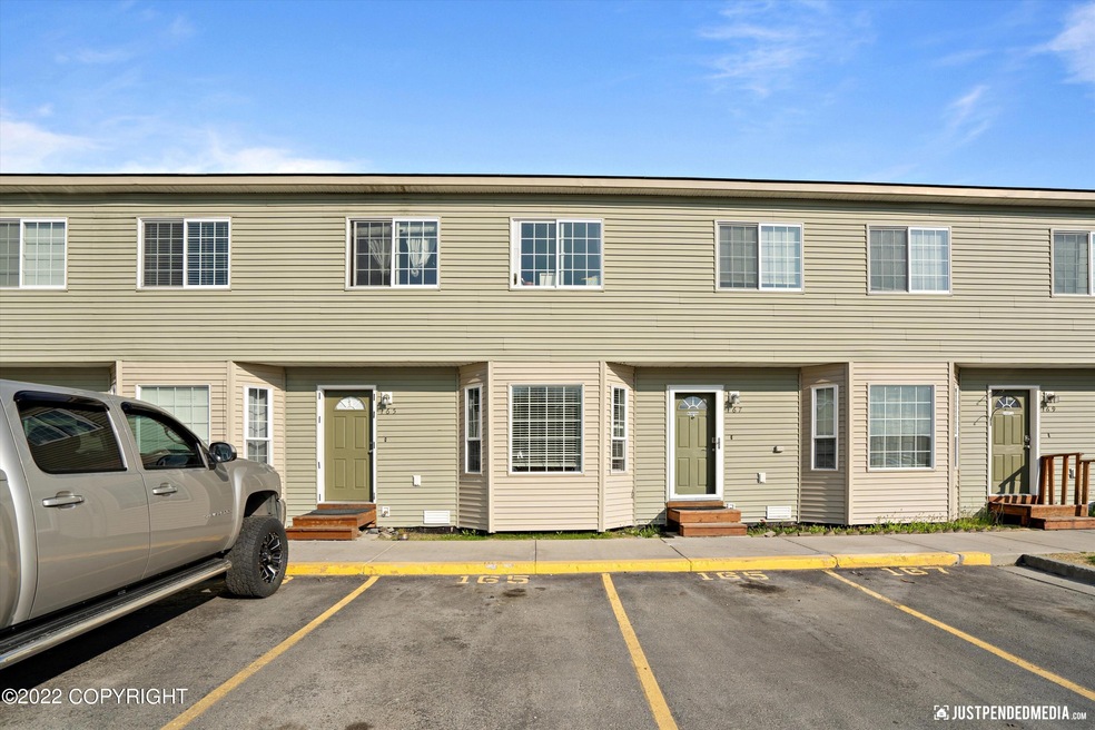 Entrance w/2 parking spaces