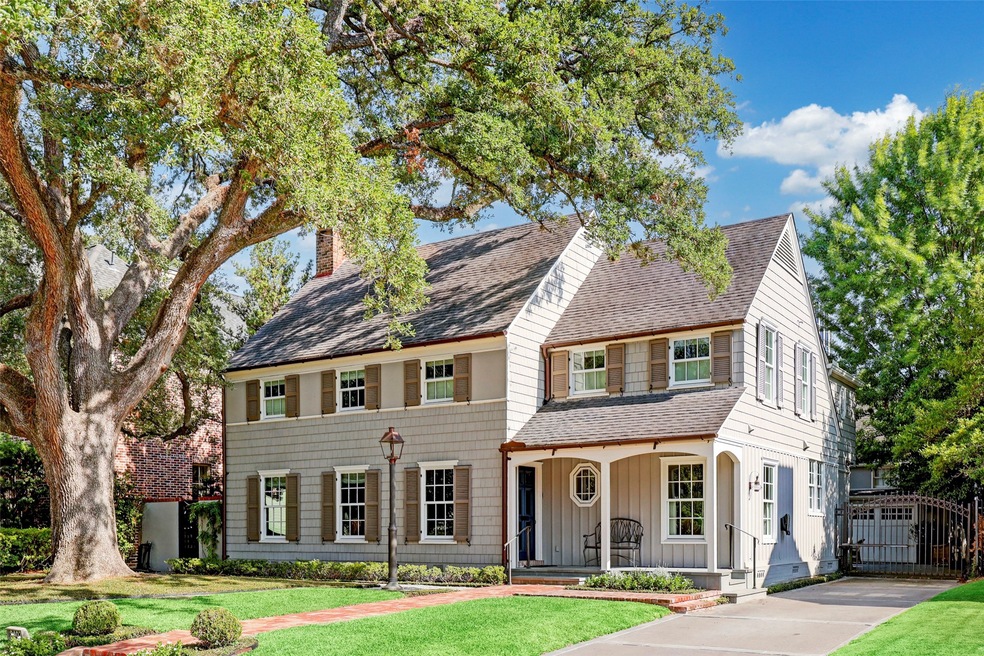 Timeless 1938 (per HCAD) River Oaks home on a great block, framed by a lush large oak.  Renovation/addition by Jackson Ryan Architects in 2018*.