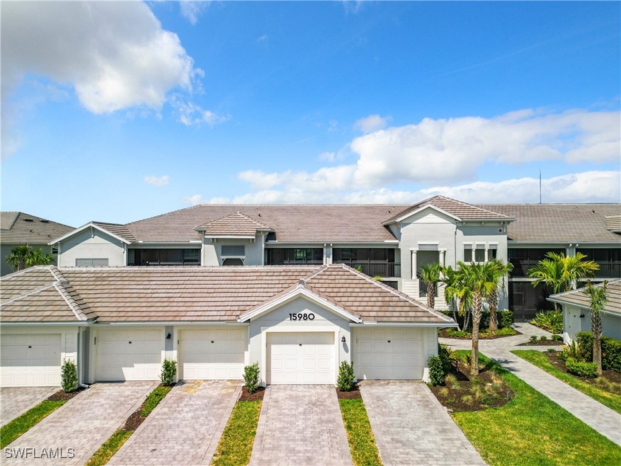 Townhome / multi-family property with a garage