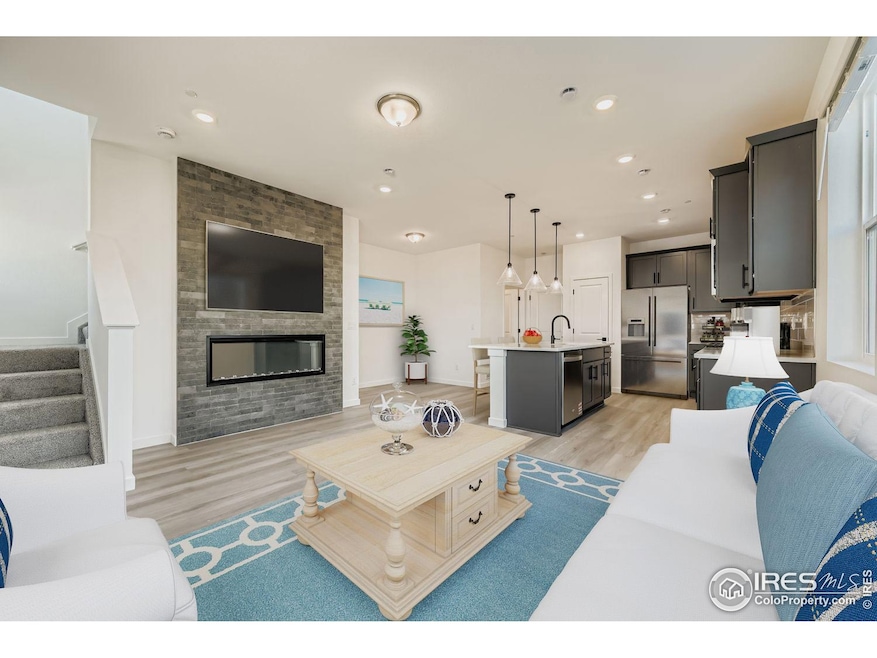 Living Room with a fireplace!