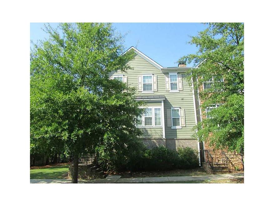 Exterior Front. End Unit townhome in Suwanee Stati
