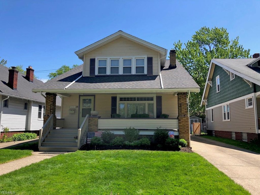 Welcome to 2221 Carabel Ave.  Classic front porch bungalow located in western Lakewood.