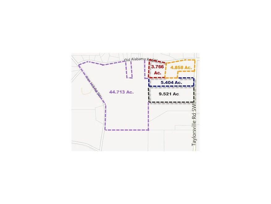 Plat Map. Tax plat map of subject and adjacent tra