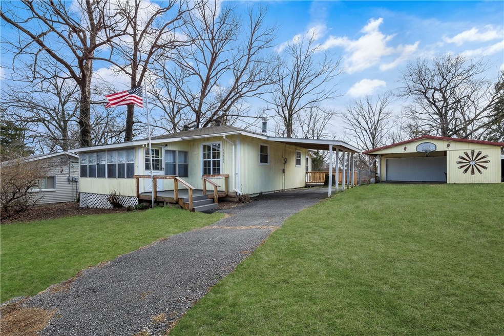 Front with garage view