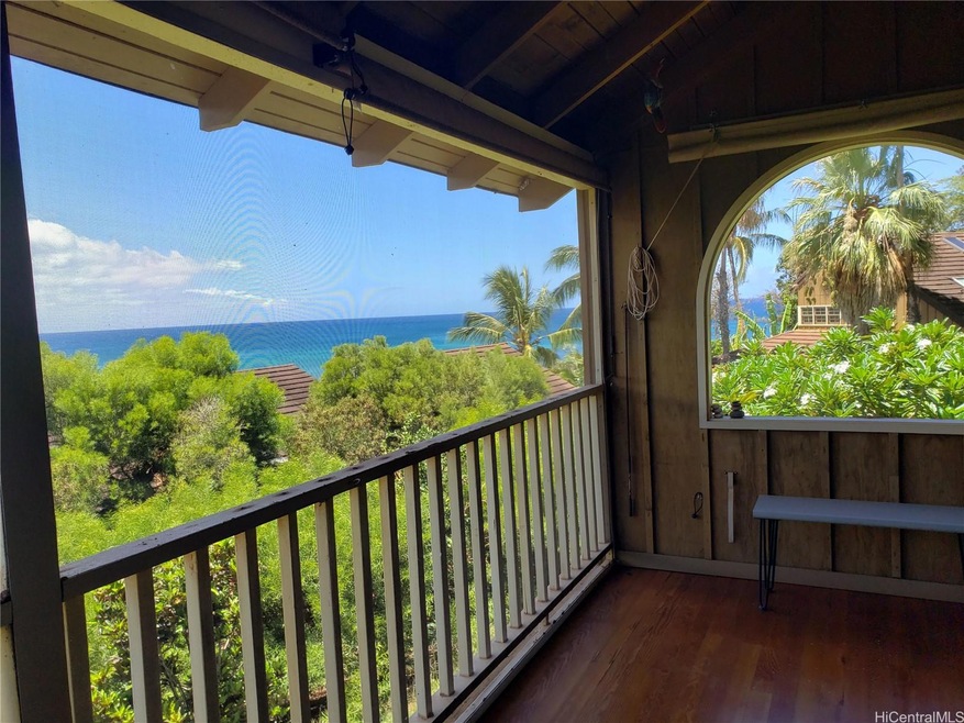 SW ocean view from lanai