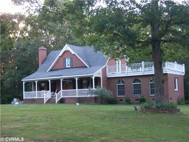Exterior Front - Brick Custom Home Nestled on 11.1